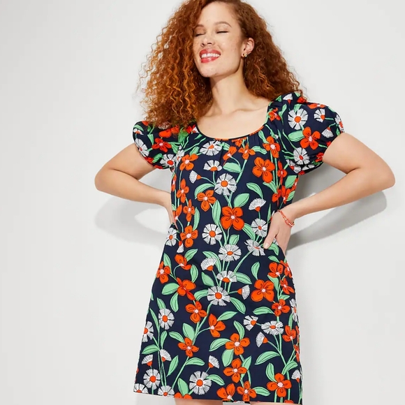 NWOT Kate Spade Daisy Vines floral dress - Picture 7 of 8